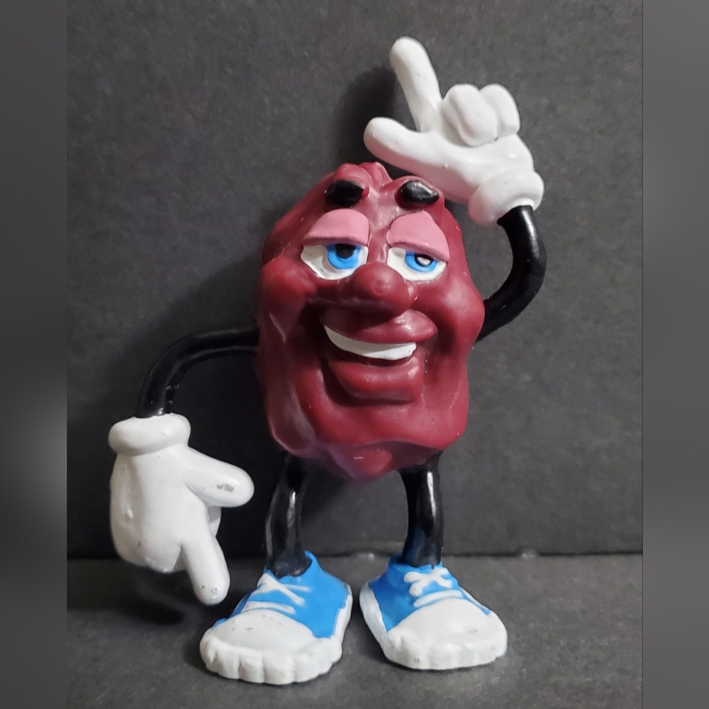 The California Raisins Justin X Grape Original 1987 Calrab Figure 3in Toy #2